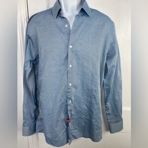 Boss Light Blue Casual Button-Down Shirt